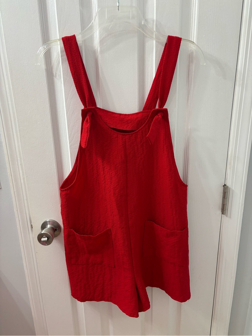 Red One-Piece Romper